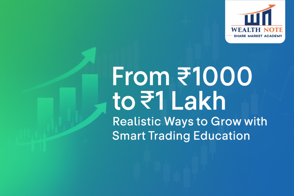 How Your ₹1000 Can Become ₹1 Lakh with Smart Trading Education